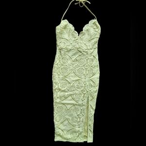 Pretty Little Thing Lime Midi Dress